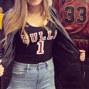 Chicago Bulls Derrick Rose (1) Women’s Ribbed Body Suit